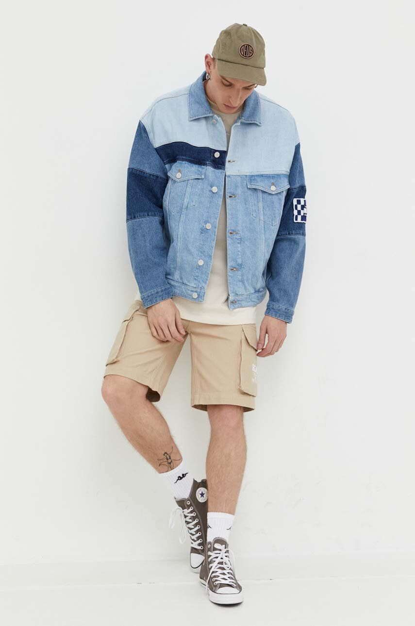 Tommy Jeans geaca jeans femei de tranzitie oversize - Pled.ro