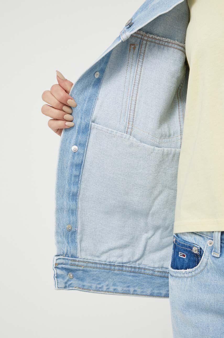 Tommy Jeans geaca jeans femei de tranzitie oversize - Pled.ro