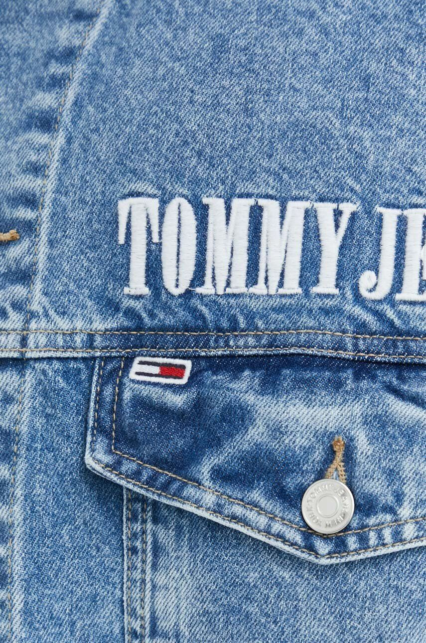 Tommy Jeans geaca jeans barbati de tranzitie oversize - Pled.ro