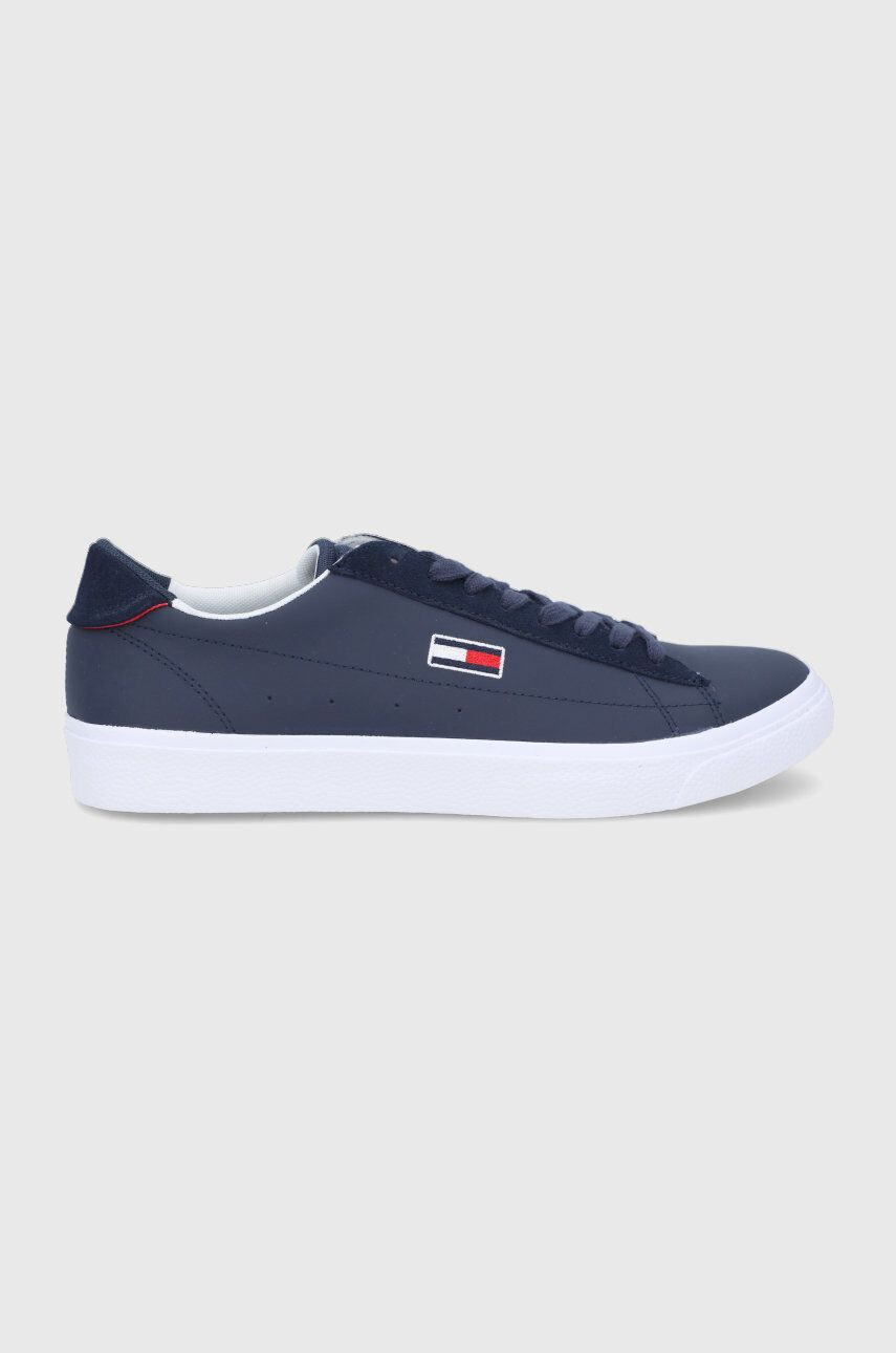 Tommy Jeans Ghete de piele culoarea albastru marin - Pled.ro