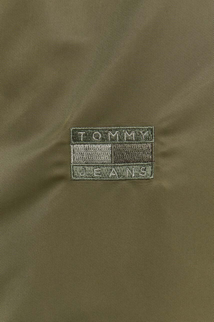 Tommy Jeans geacă bomber culoarea verde de tranzitie - Pled.ro