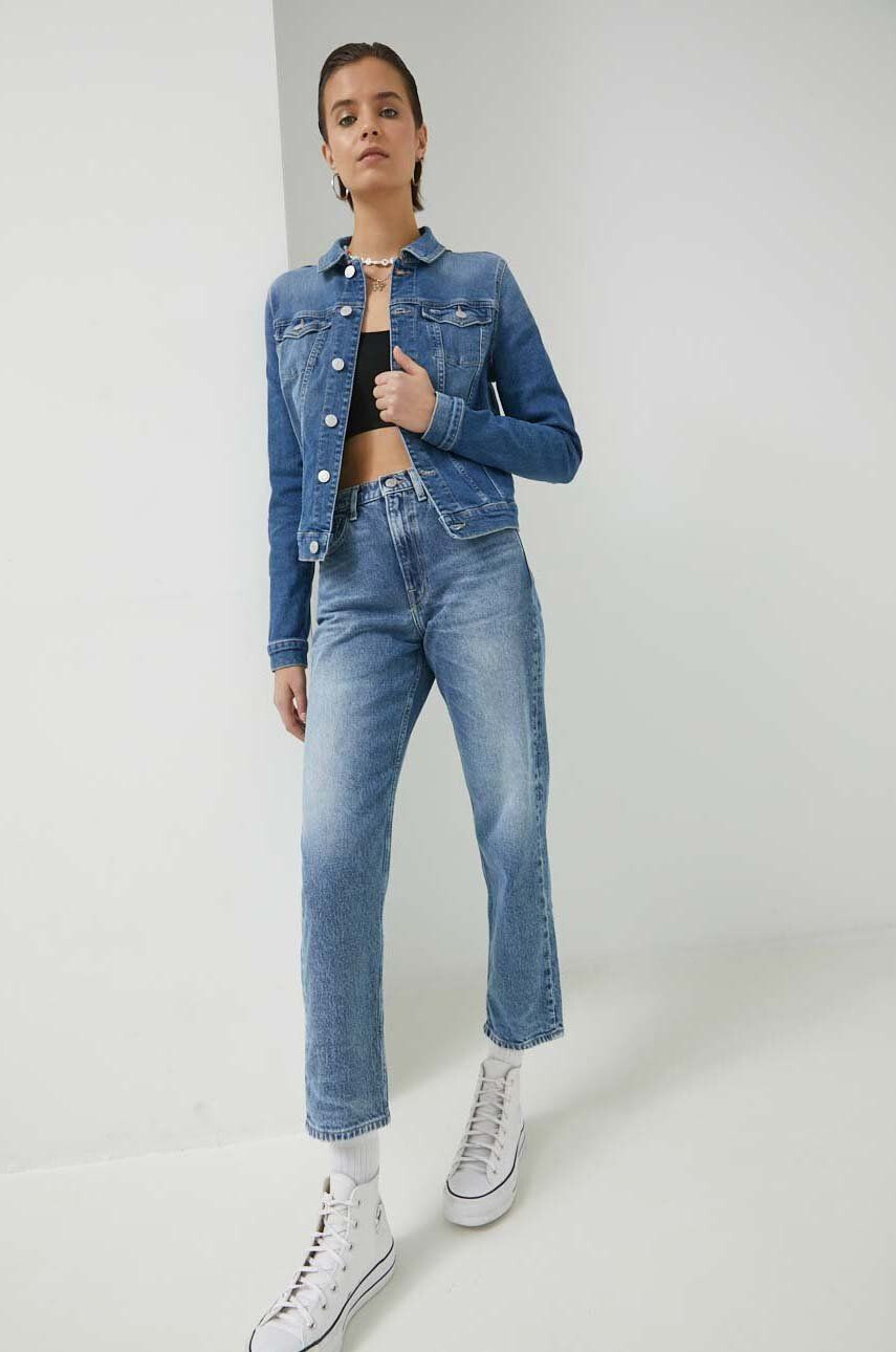 Tommy Jeans jeansi Harper femei high waist - Pled.ro