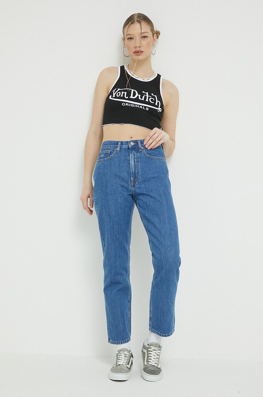 Tommy Jeans jeansi Harper femei high waist - Pled.ro