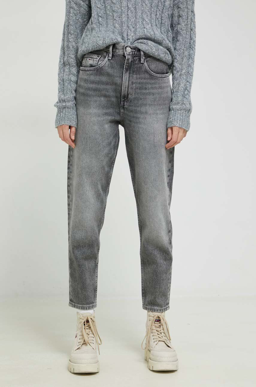 Tommy Jeans jeansi Mom Jean femei high waist - Pled.ro