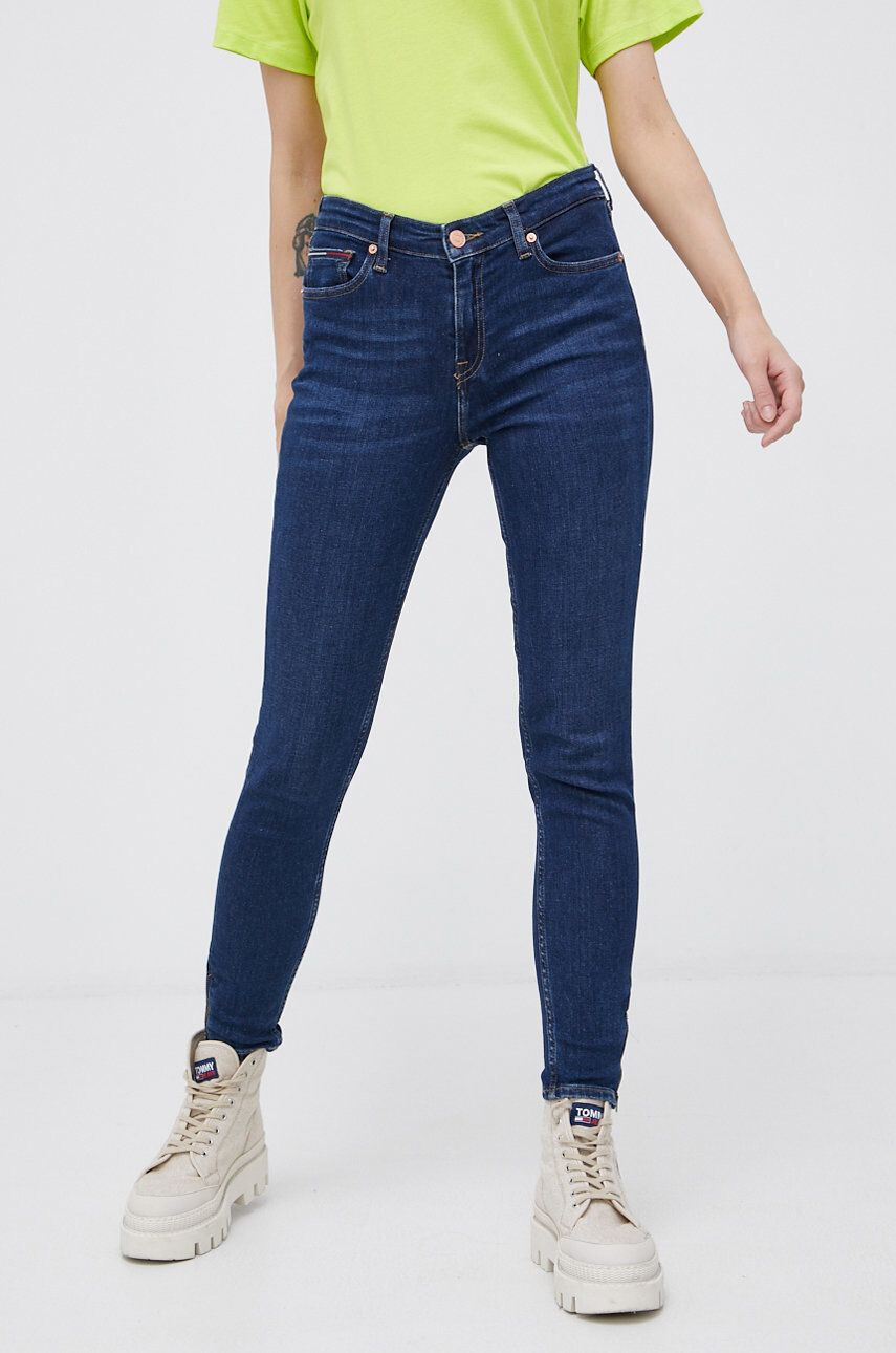 Tommy Jeans jeansi Nora femei culoarea albastru marin - Pled.ro