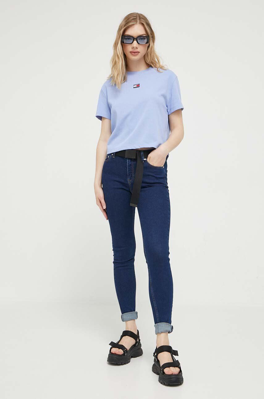 Tommy Jeans jeansi Nora femei culoarea albastru marin - Pled.ro