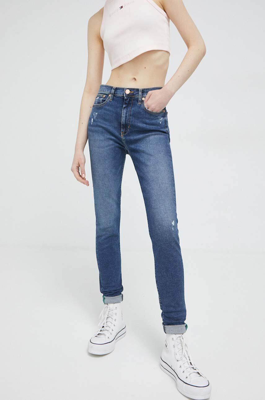 Tommy Jeans jeansi Sylvia femei high waist - Pled.ro