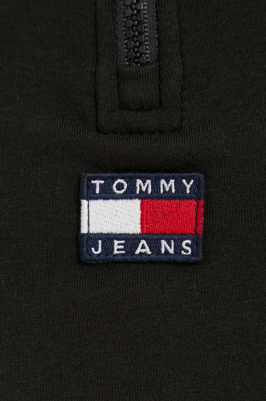 Tommy Jeans longsleeve femei culoarea negru - Pled.ro