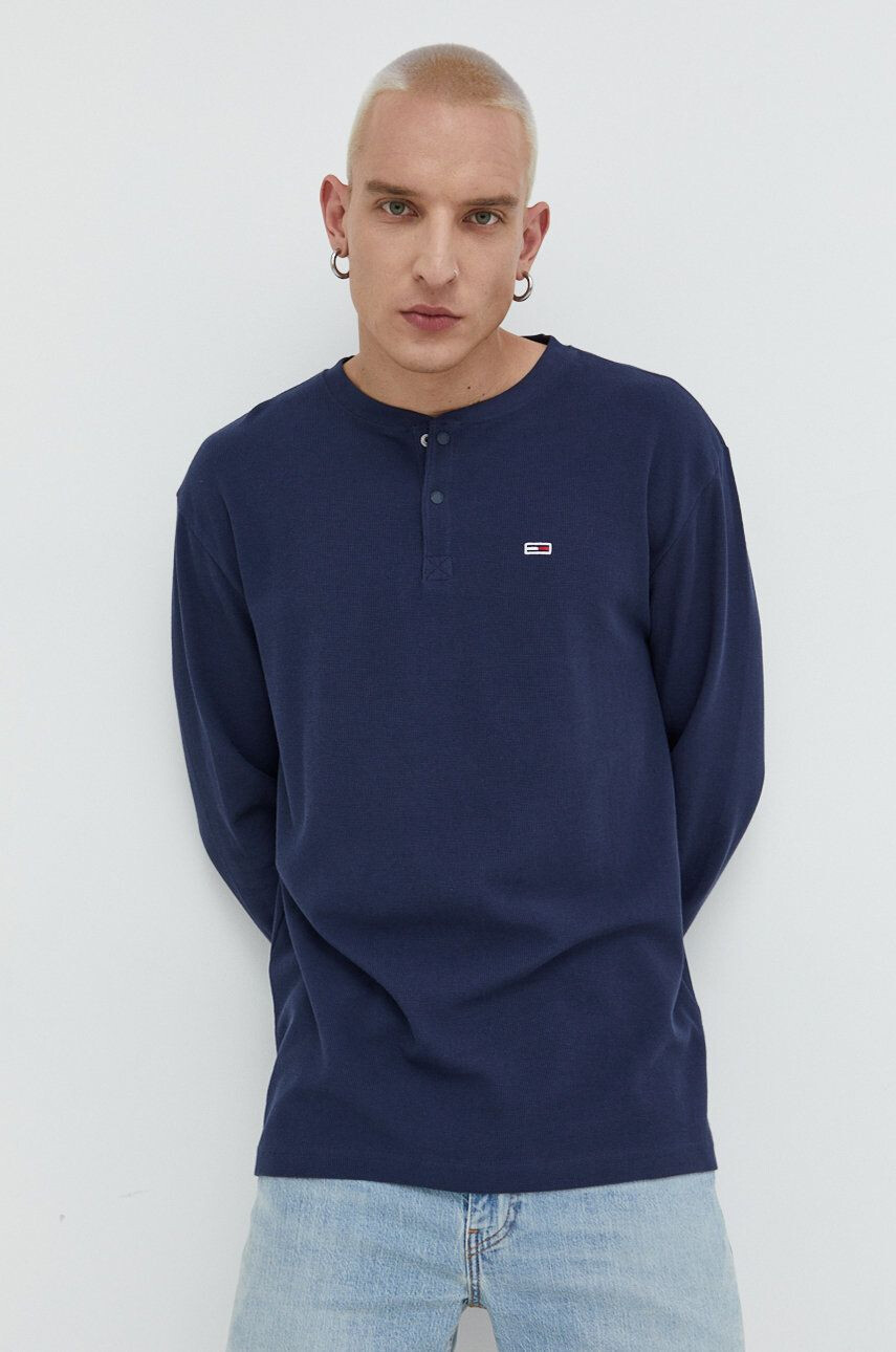 Tommy Jeans longsleeve din bumbac - Pled.ro