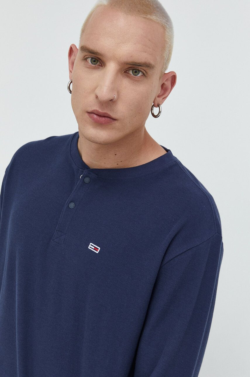 Tommy Jeans longsleeve din bumbac - Pled.ro