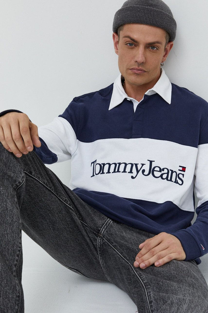 Tommy Jeans longsleeve din bumbac - Pled.ro