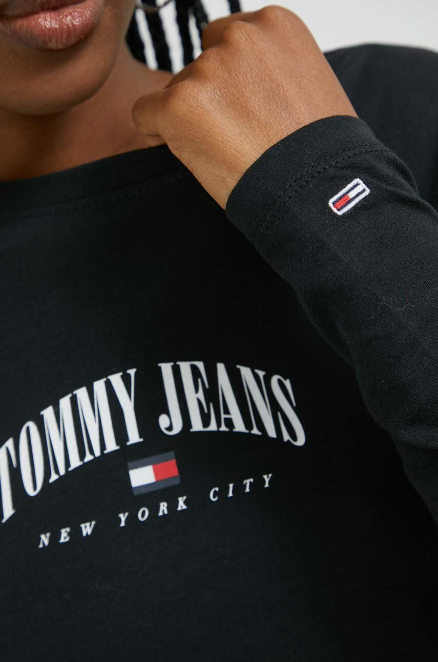 Tommy Jeans longsleeve din bumbac - Pled.ro