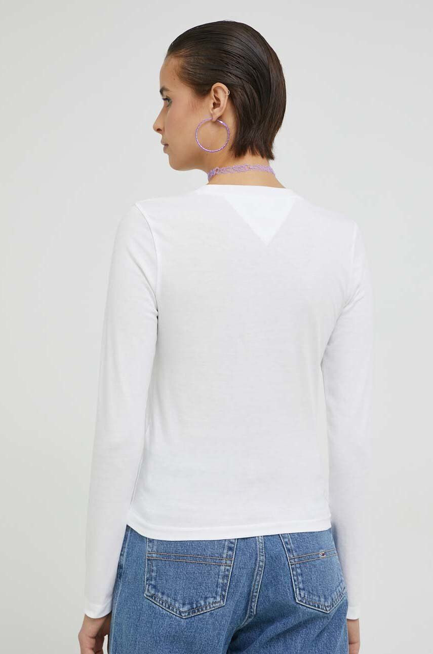 Tommy Jeans longsleeve din bumbac - Pled.ro