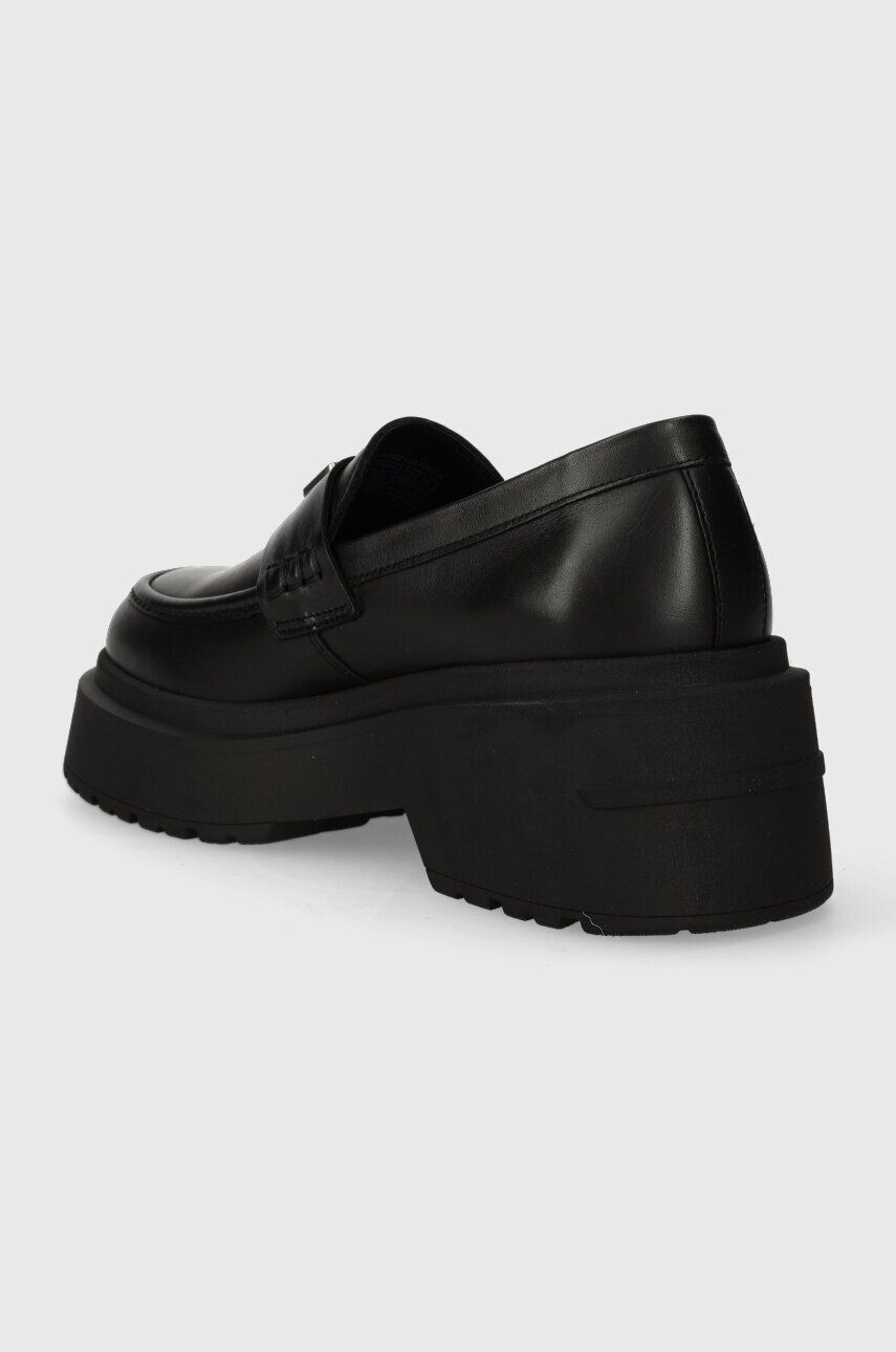 Tommy Jeans mocasini de piele TJW CHUNKY LOAFER femei culoarea negru cu platforma EN0EN02320 - Pled.ro