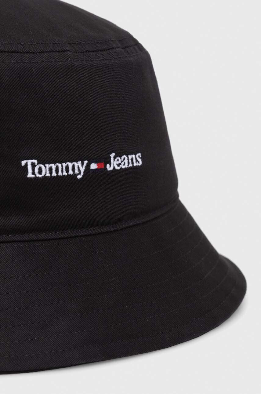 Tommy Jeans palarie culoarea negru bumbac - Pled.ro