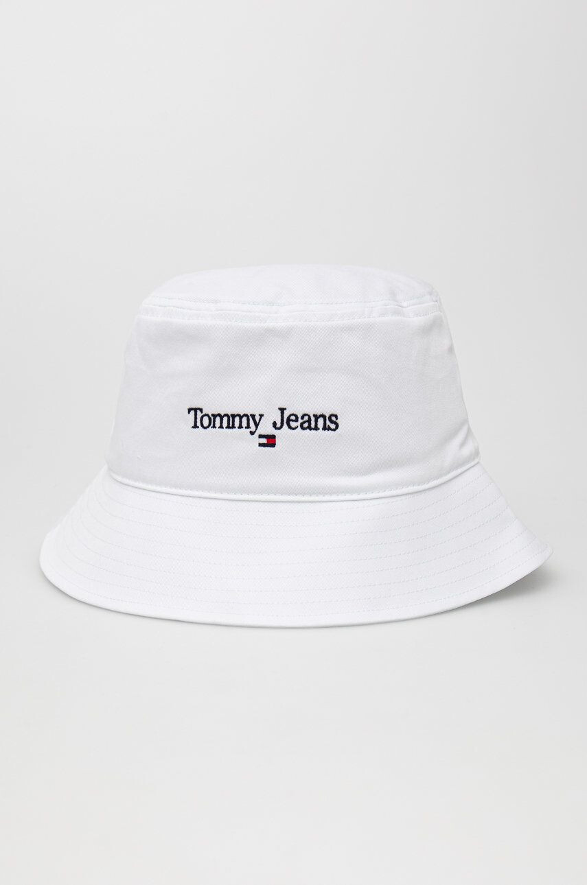 Tommy Jeans palarie din bumbac culoarea verde bumbac - Pled.ro