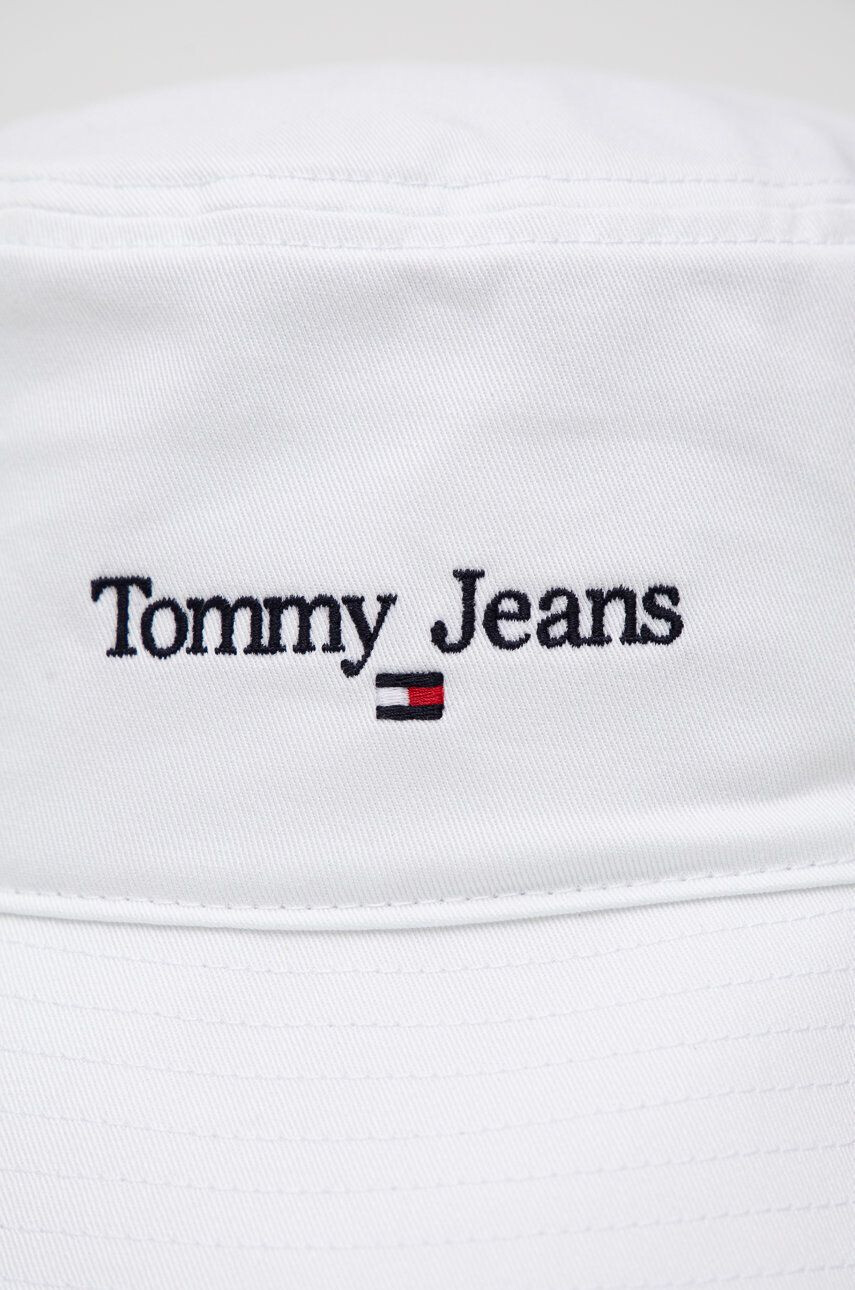 Tommy Jeans palarie din bumbac culoarea verde bumbac - Pled.ro