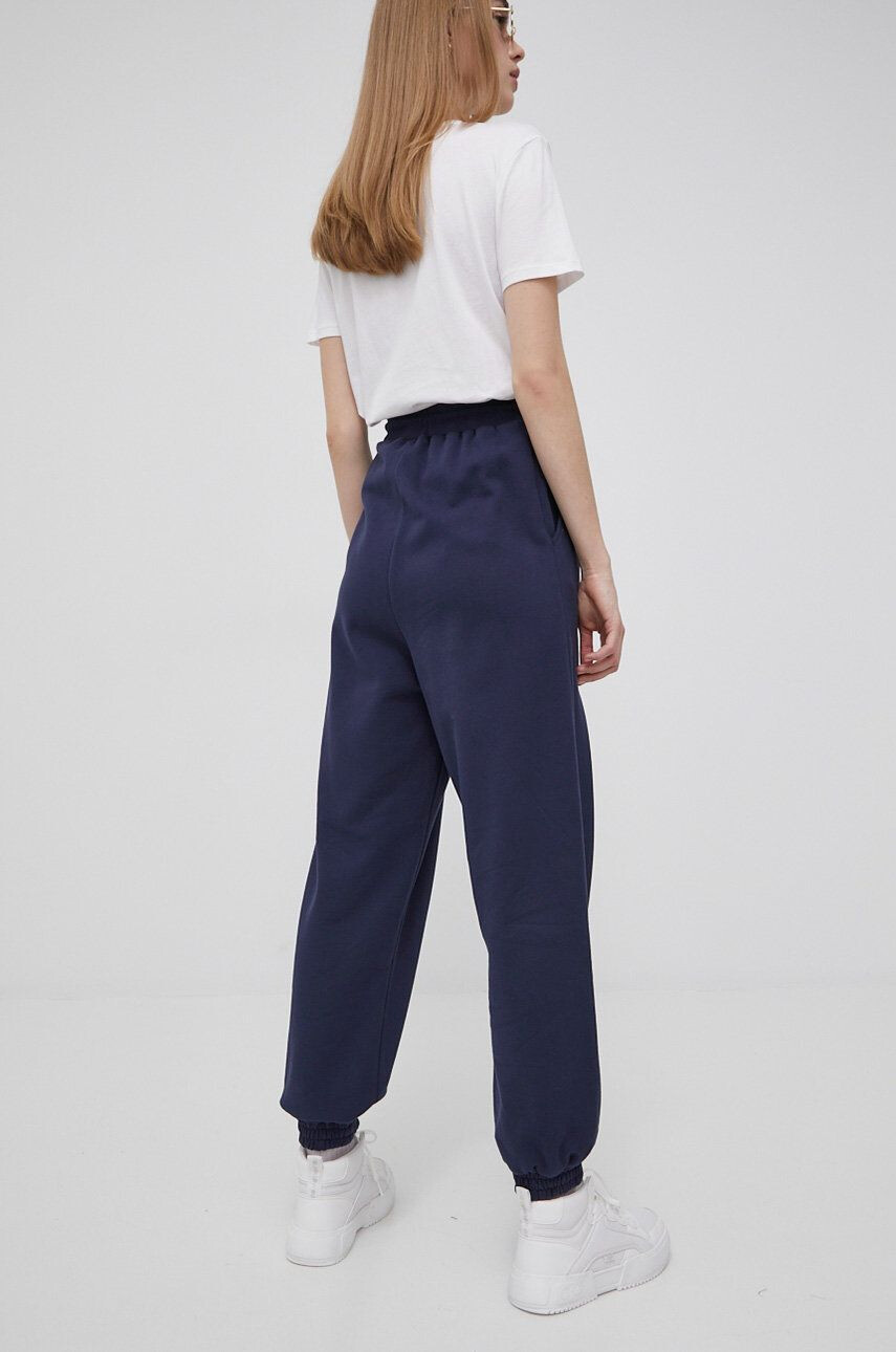 Tommy Jeans pantaloni femei culoarea albastru marin neted - Pled.ro