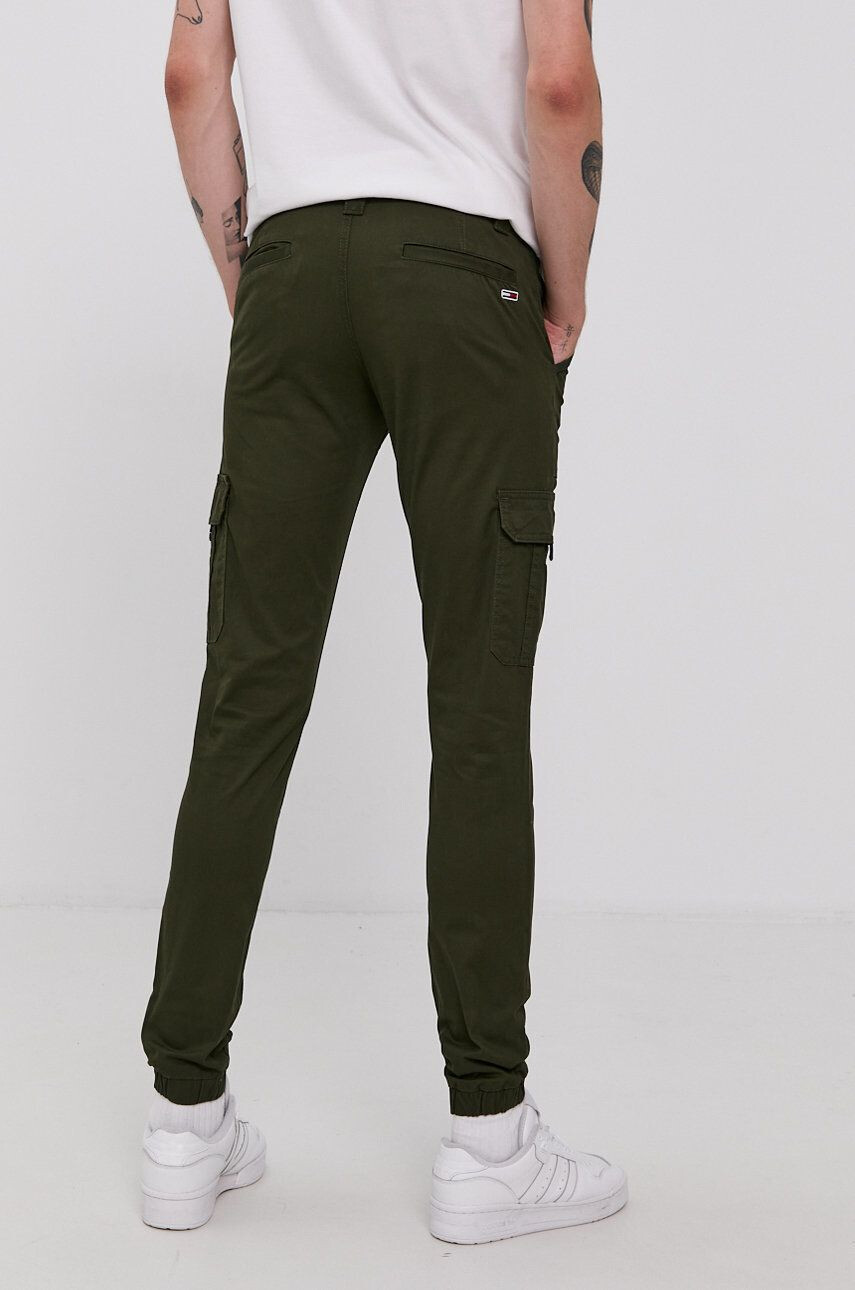 Tommy Jeans Pantaloni bărbați culoarea verde mulat - Pled.ro