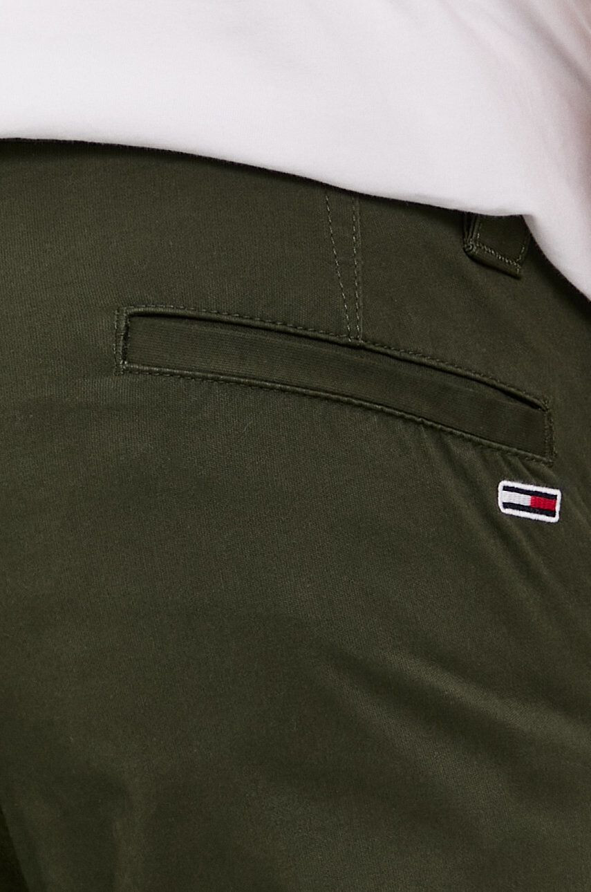 Tommy Jeans Pantaloni bărbați culoarea verde mulat - Pled.ro