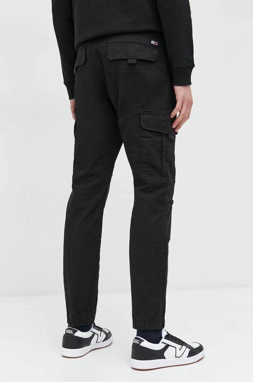 Tommy Jeans pantaloni femei culoarea negru lat high waist - Pled.ro