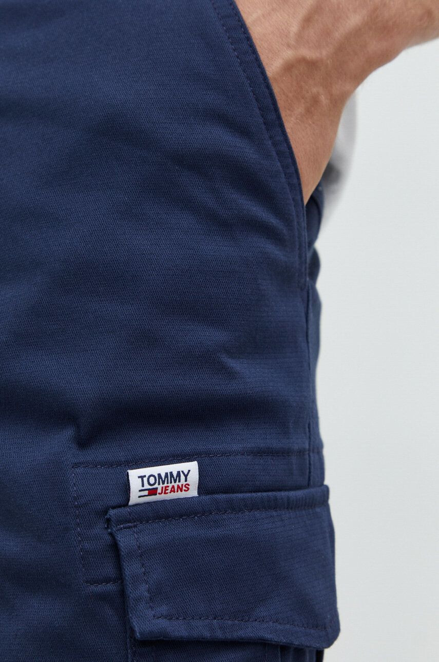 Tommy Jeans pantaloni femei culoarea alb lat high waist - Pled.ro