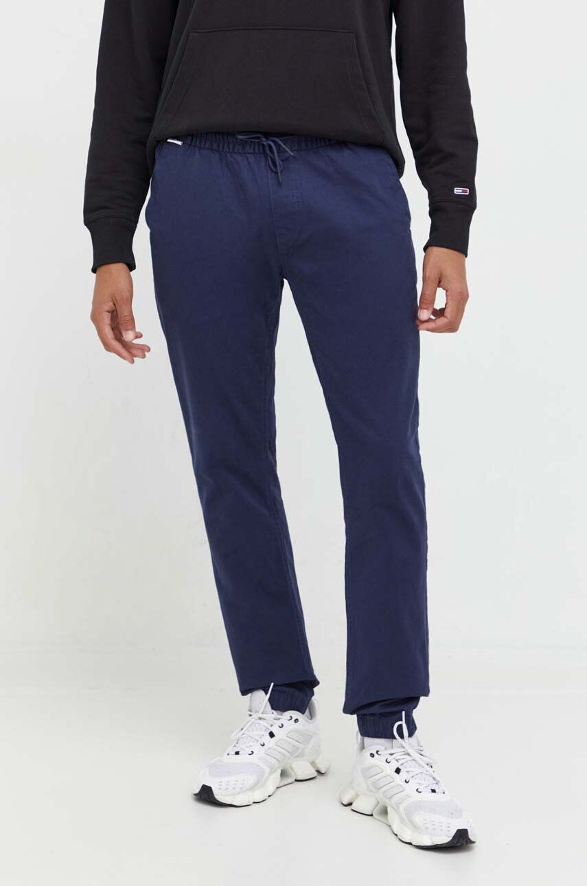 Tommy Jeans pantaloni barbati culoarea albastru marin - Pled.ro