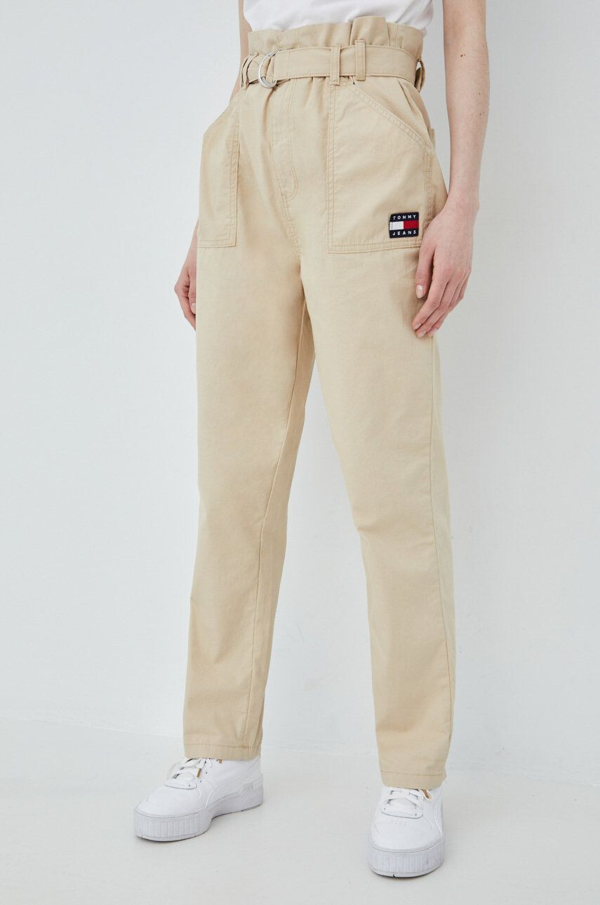 Tommy Jeans pantaloni de bumbac - Pled.ro