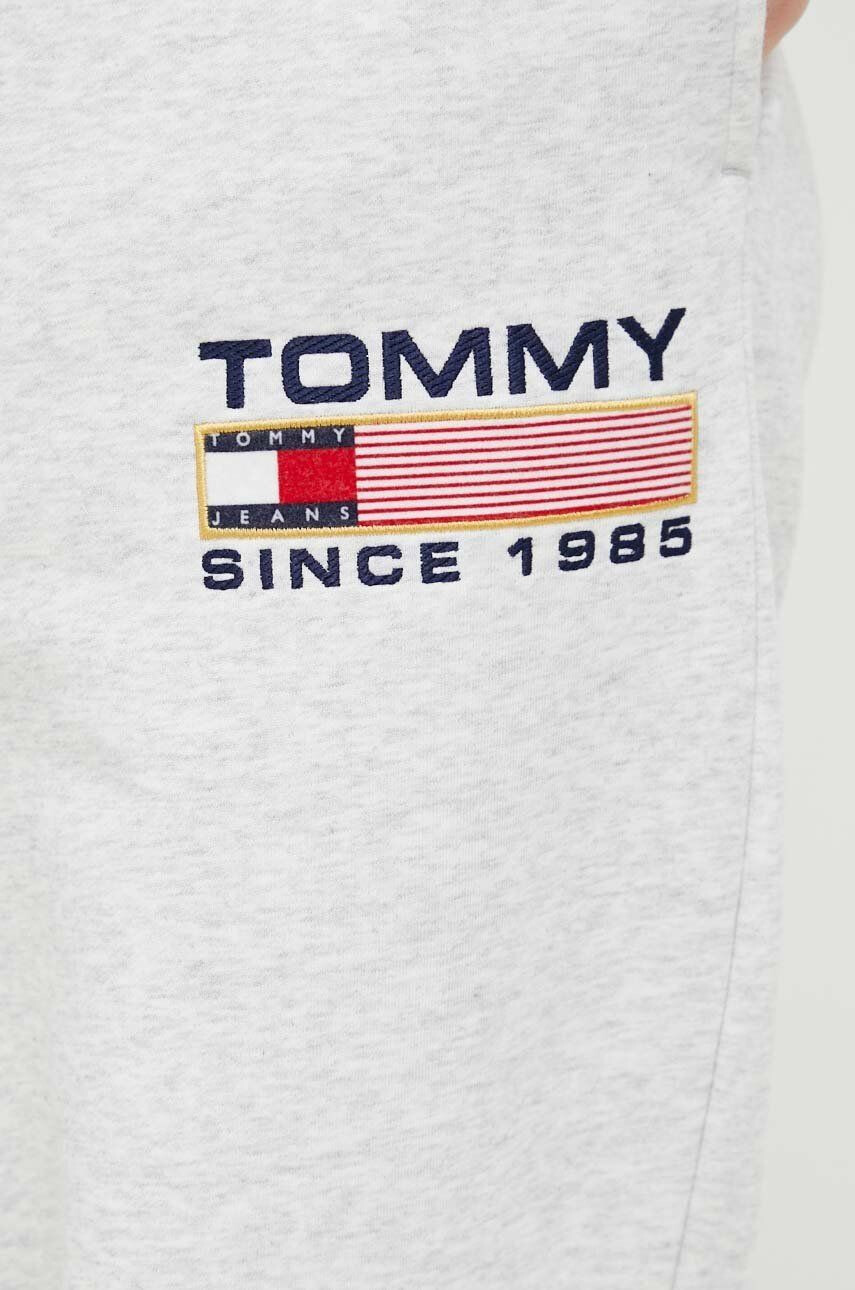 Tommy Jeans pantaloni de trening femei culoarea gri melanj - Pled.ro