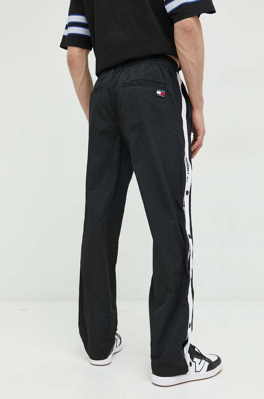 Tommy Jeans pantaloni de trening culoarea negru neted - Pled.ro