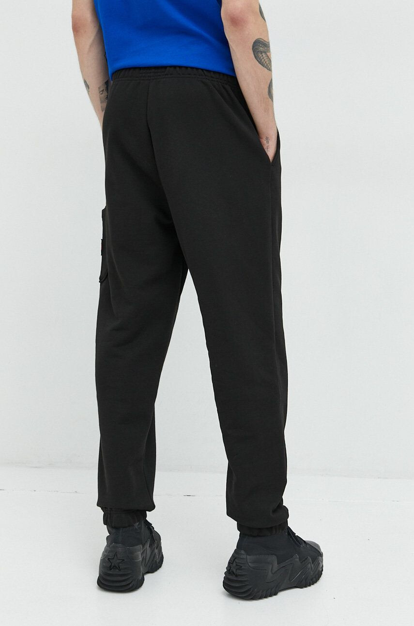 Tommy Jeans pantaloni de trening din bumbac barbati culoarea negru neted - Pled.ro