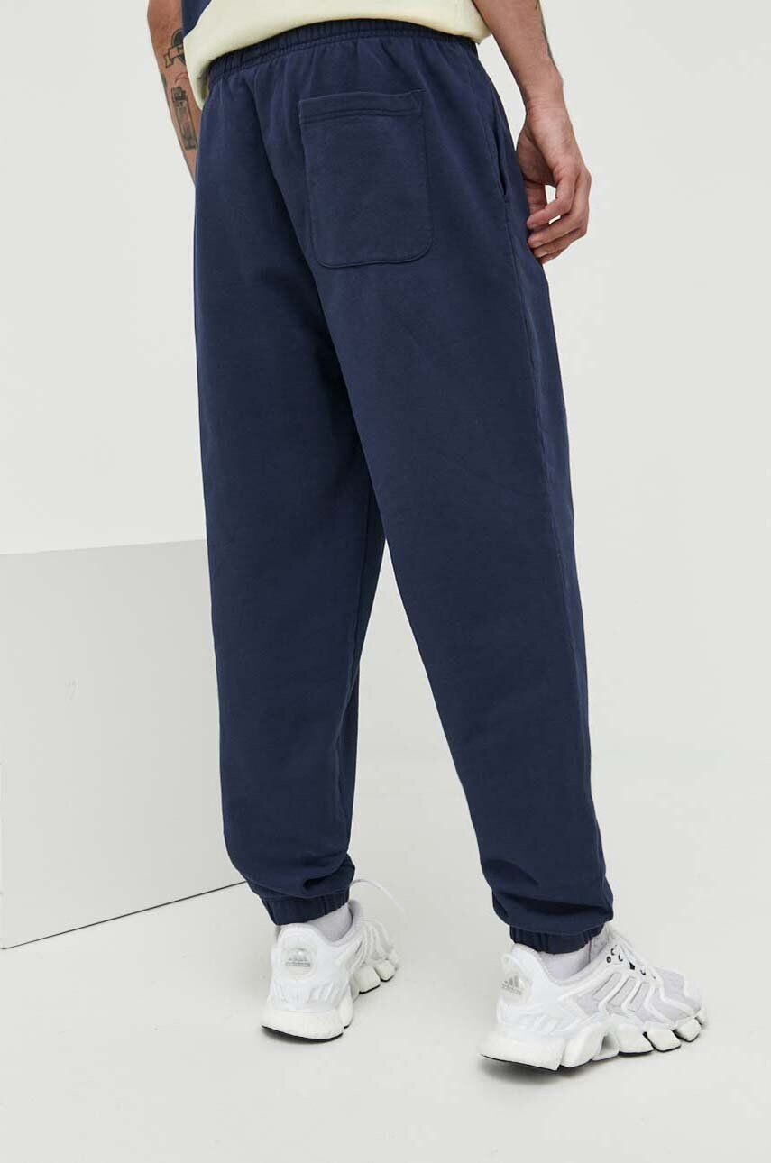 Tommy Jeans pantaloni de trening din bumbac barbati culoarea albastru marin neted - Pled.ro