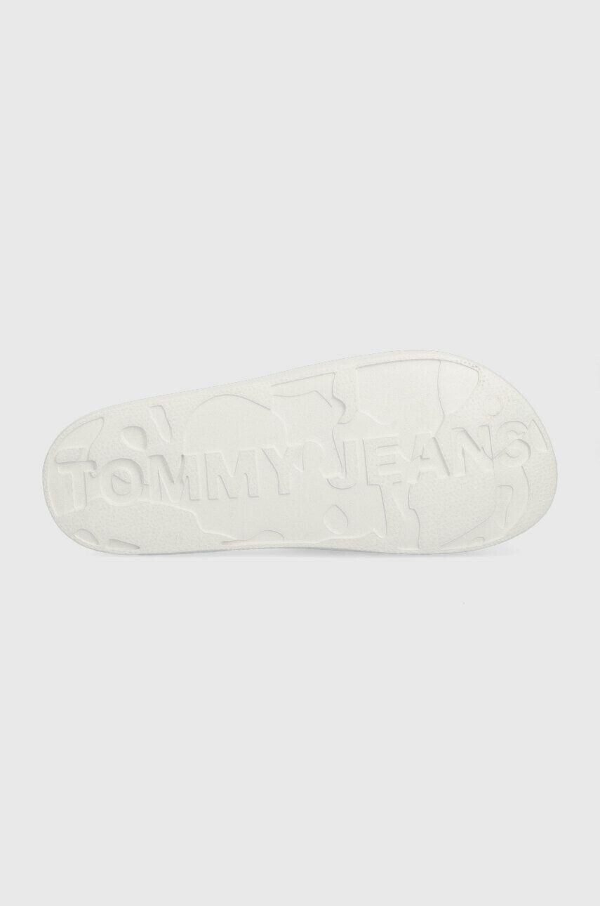 Tommy Jeans papuci ENTRY POOL SLIDE femei culoarea alb EN0EN02106 - Pled.ro