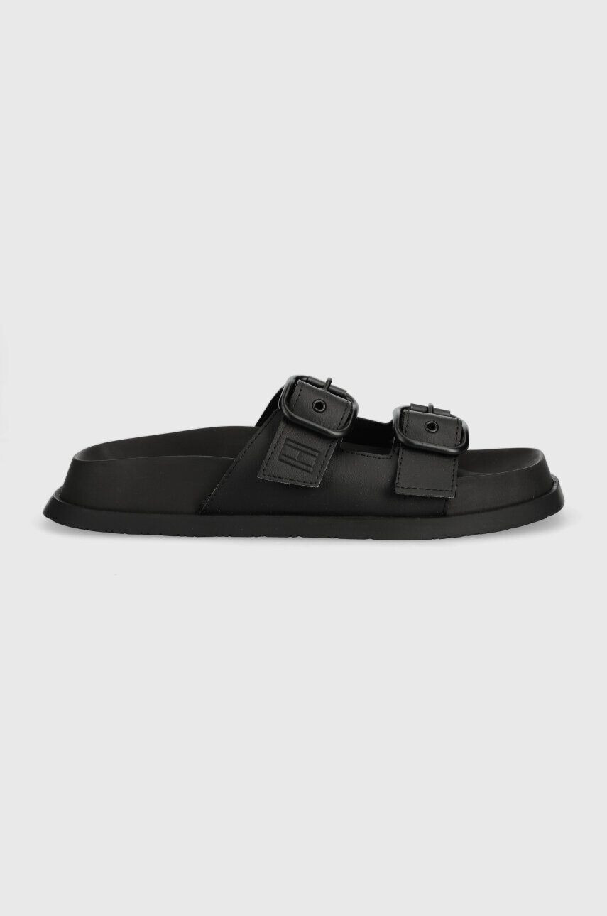 Tommy Jeans papuci FANCY SANDAL femei culoarea negru EN0EN02136 - Pled.ro