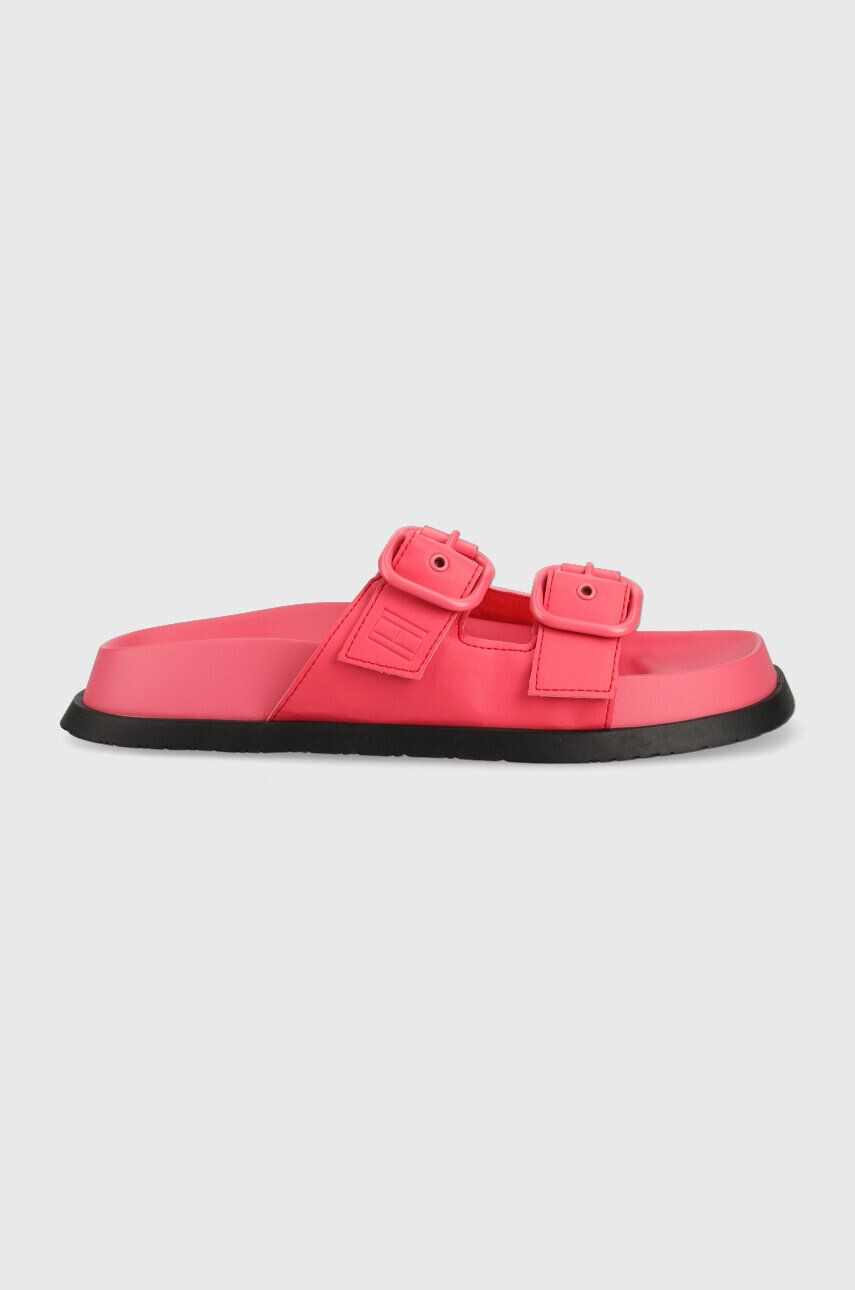 Tommy Jeans papuci FANCY SANDAL femei culoarea roz EN0EN02136 - Pled.ro