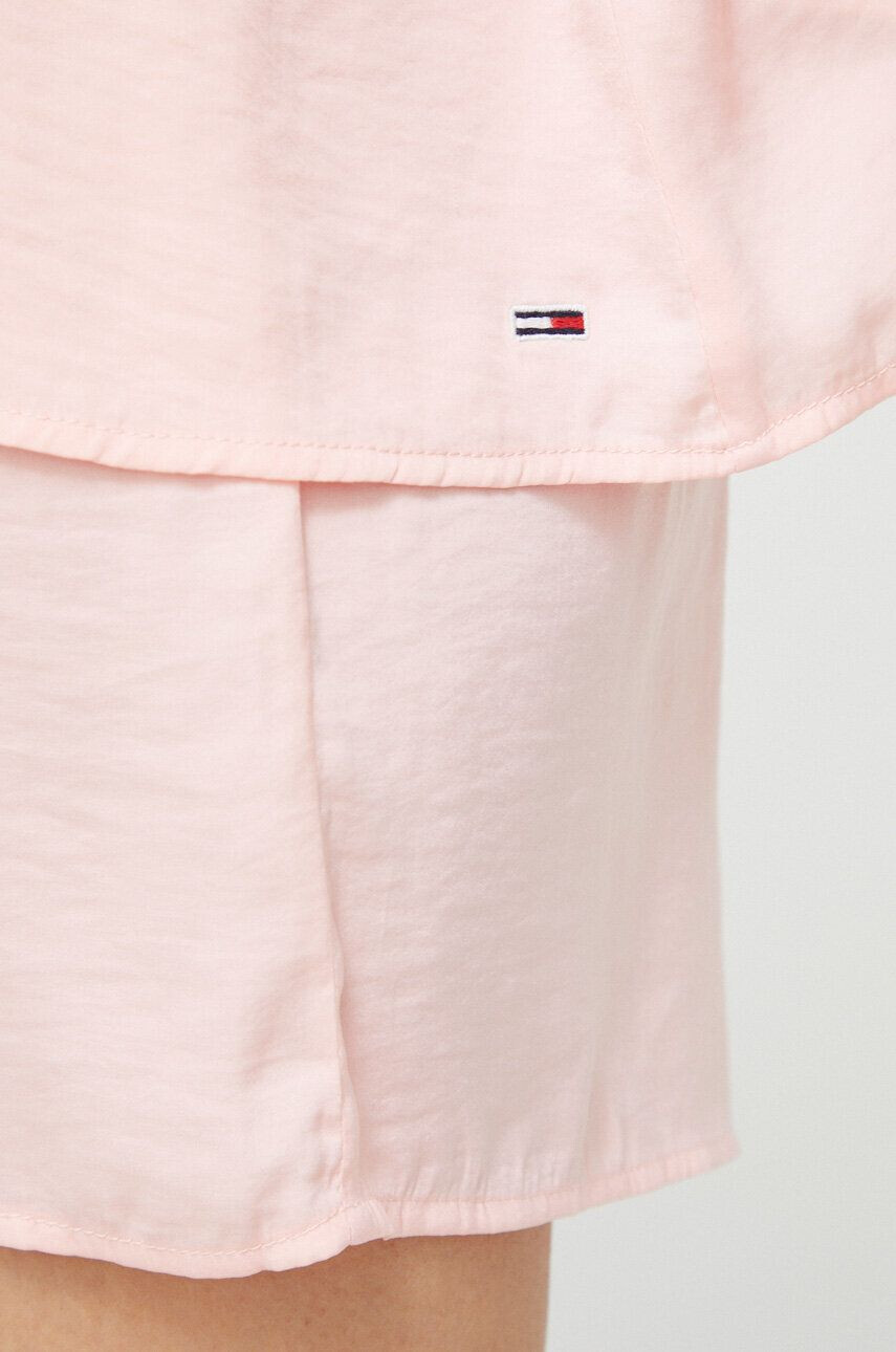 Tommy Jeans pijama femei culoarea roz - Pled.ro