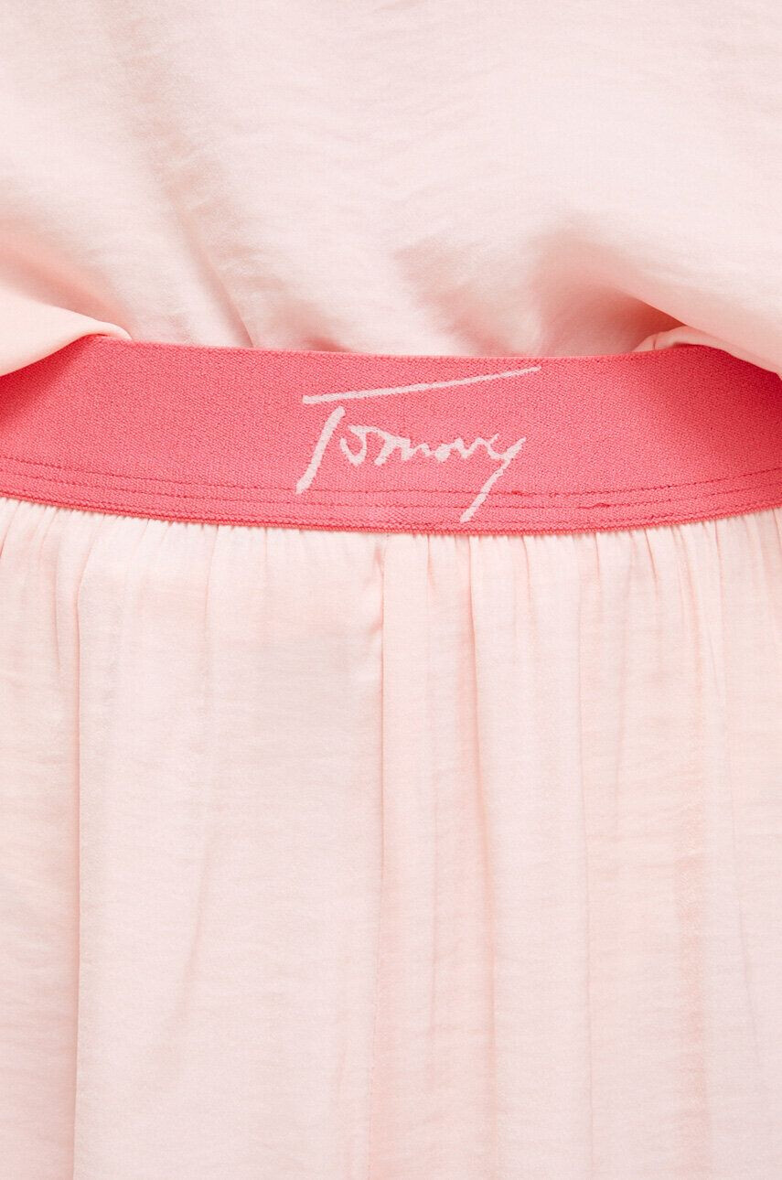 Tommy Jeans pijama femei culoarea roz - Pled.ro