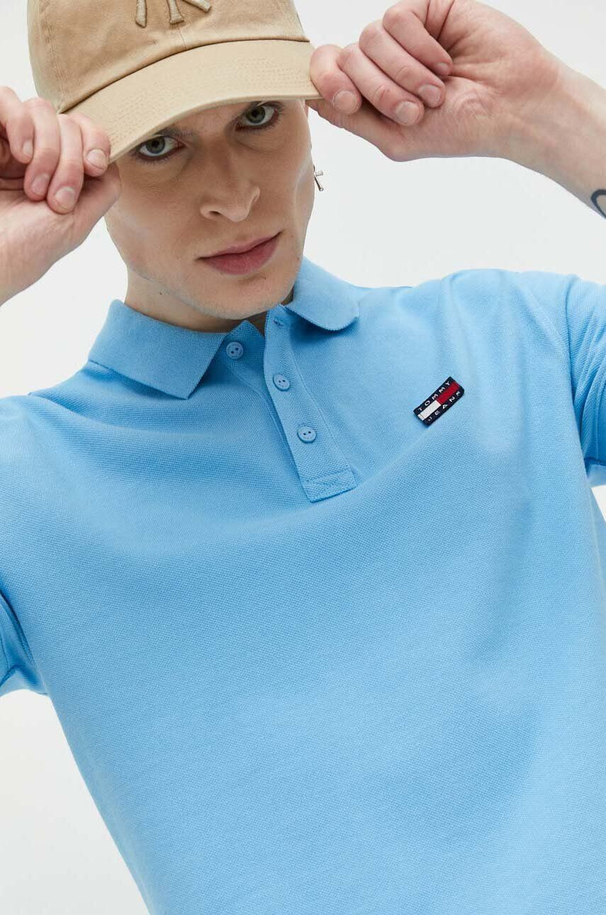 Tommy Jeans polo de bumbac cu imprimeu - Pled.ro