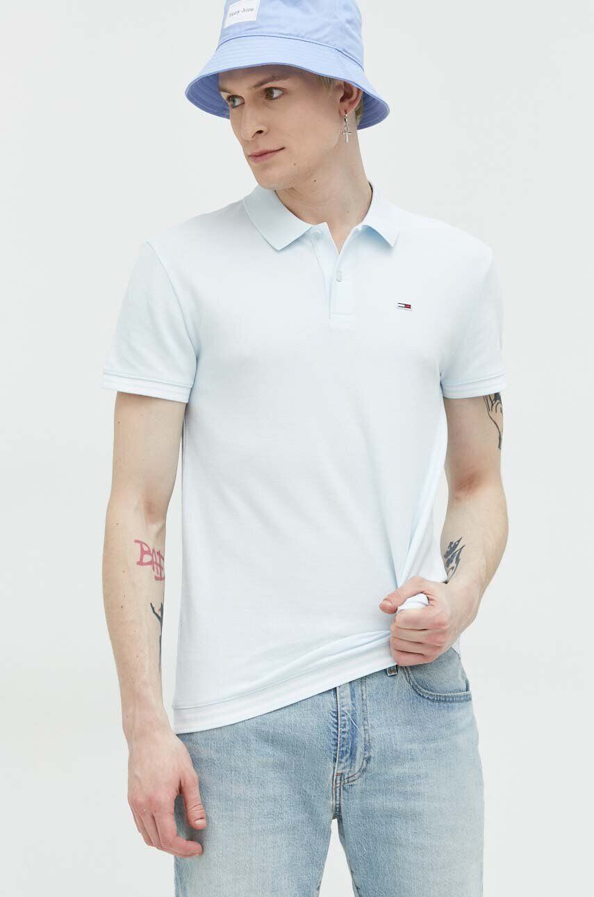 Tommy Jeans polo de bumbac cu imprimeu - Pled.ro