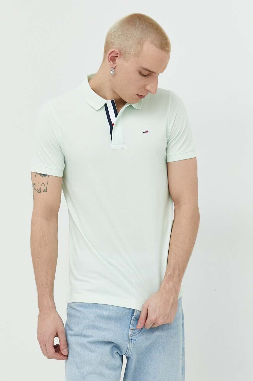 Tommy Jeans polo de bumbac neted - Pled.ro