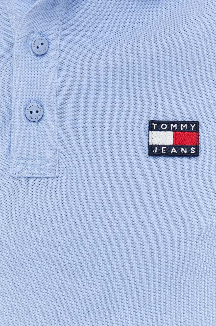 Tommy Jeans polo de bumbac neted - Pled.ro