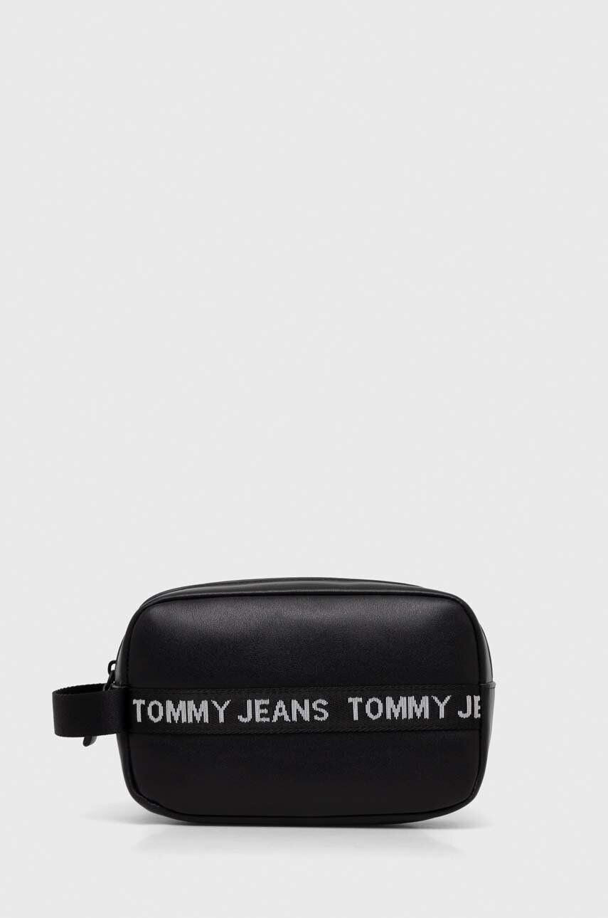 Tommy Jeans portfard culoarea negru - Pled.ro