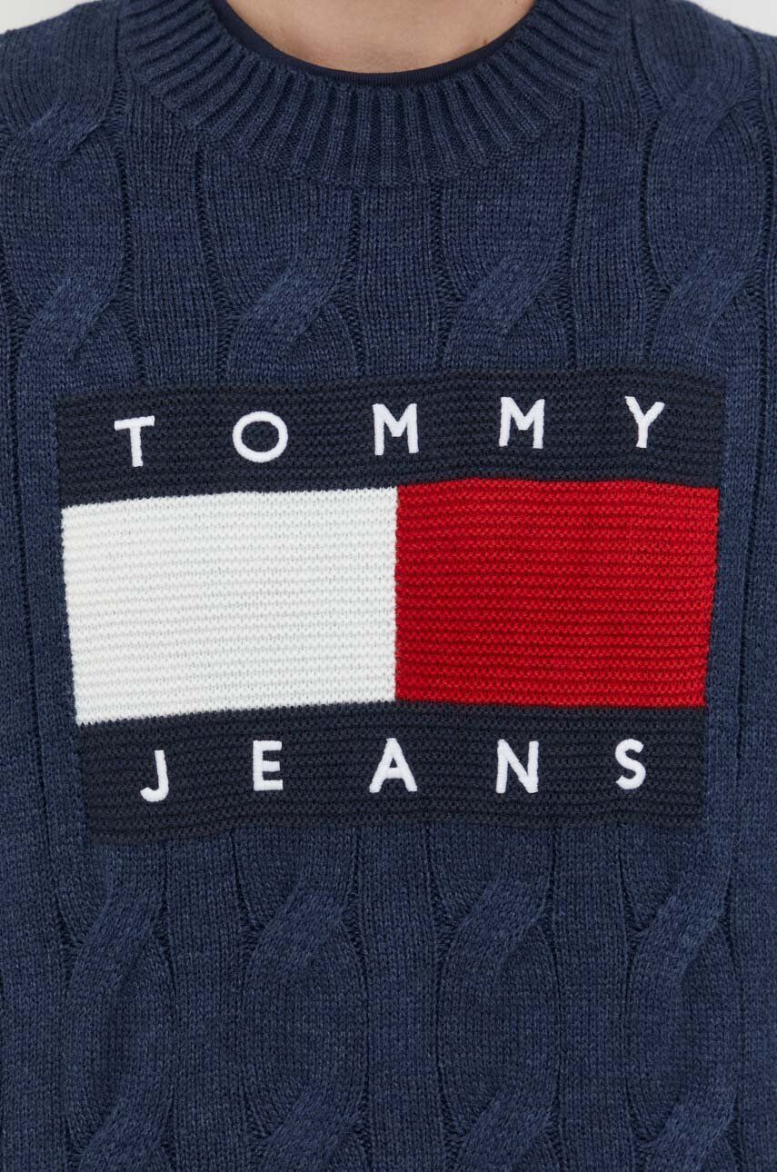 Tommy Jeans pulover barbati culoarea albastru marin - Pled.ro