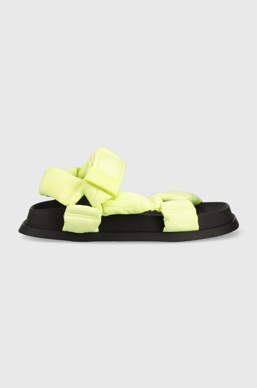 Tommy Jeans sandale NEW SANDAL WMNS femei culoarea galben EN0EN02135 - Pled.ro