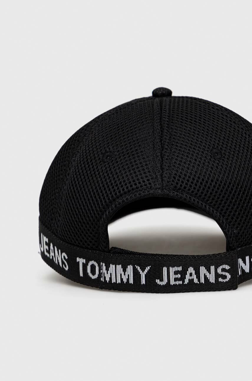 Tommy Jeans sapca culoarea negru cu imprimeu - Pled.ro