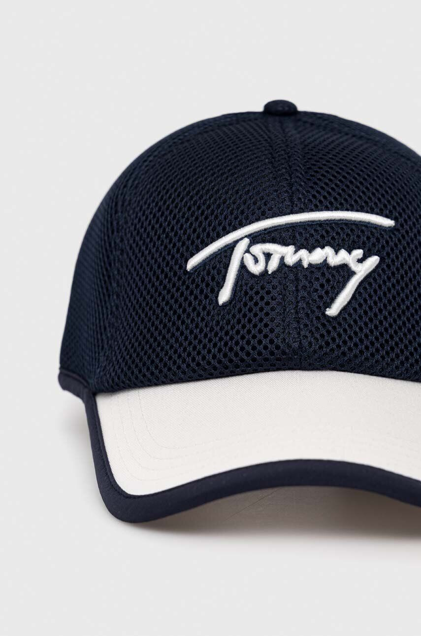 Tommy Jeans sapca culoarea albastru marin cu imprimeu - Pled.ro