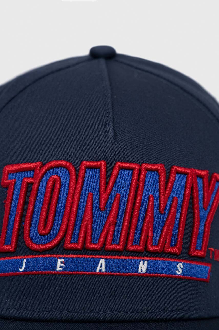 Tommy Jeans șapcă de baseball din bumbac culoarea albastru marin cu imprimeu - Pled.ro