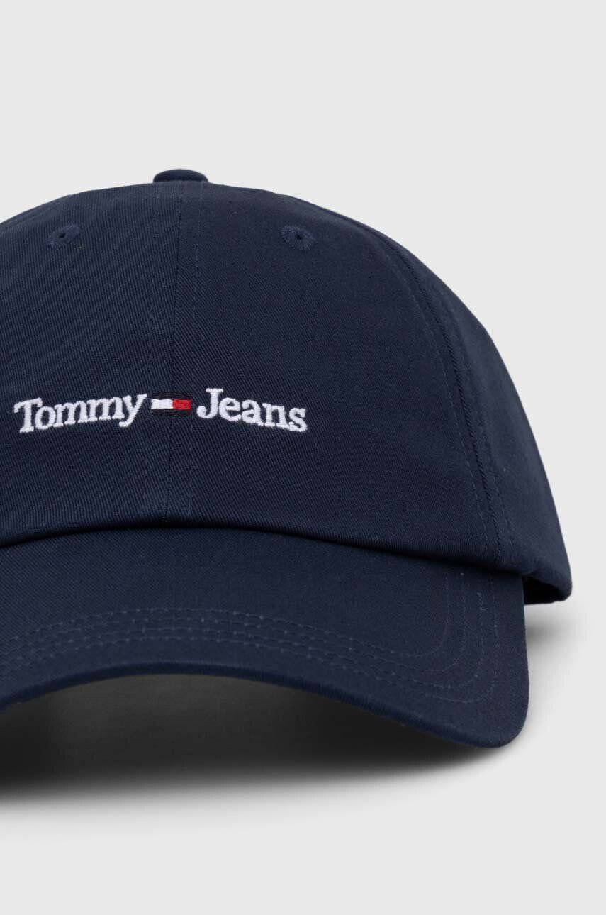 Tommy Jeans șapcă de baseball din bumbac culoarea albastru marin neted - Pled.ro