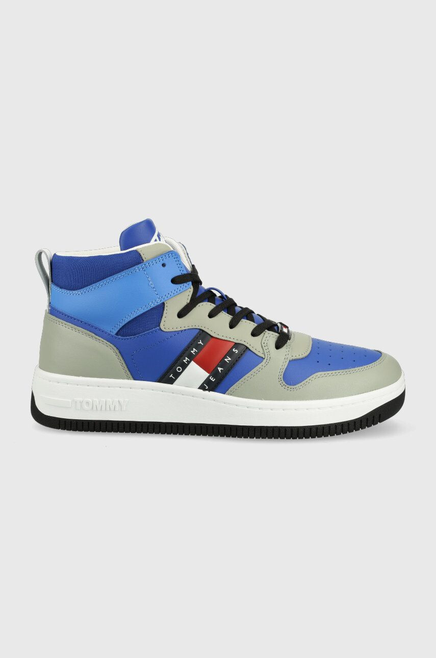 Tommy Jeans sneakers din piele Mid Pop Basket - Pled.ro