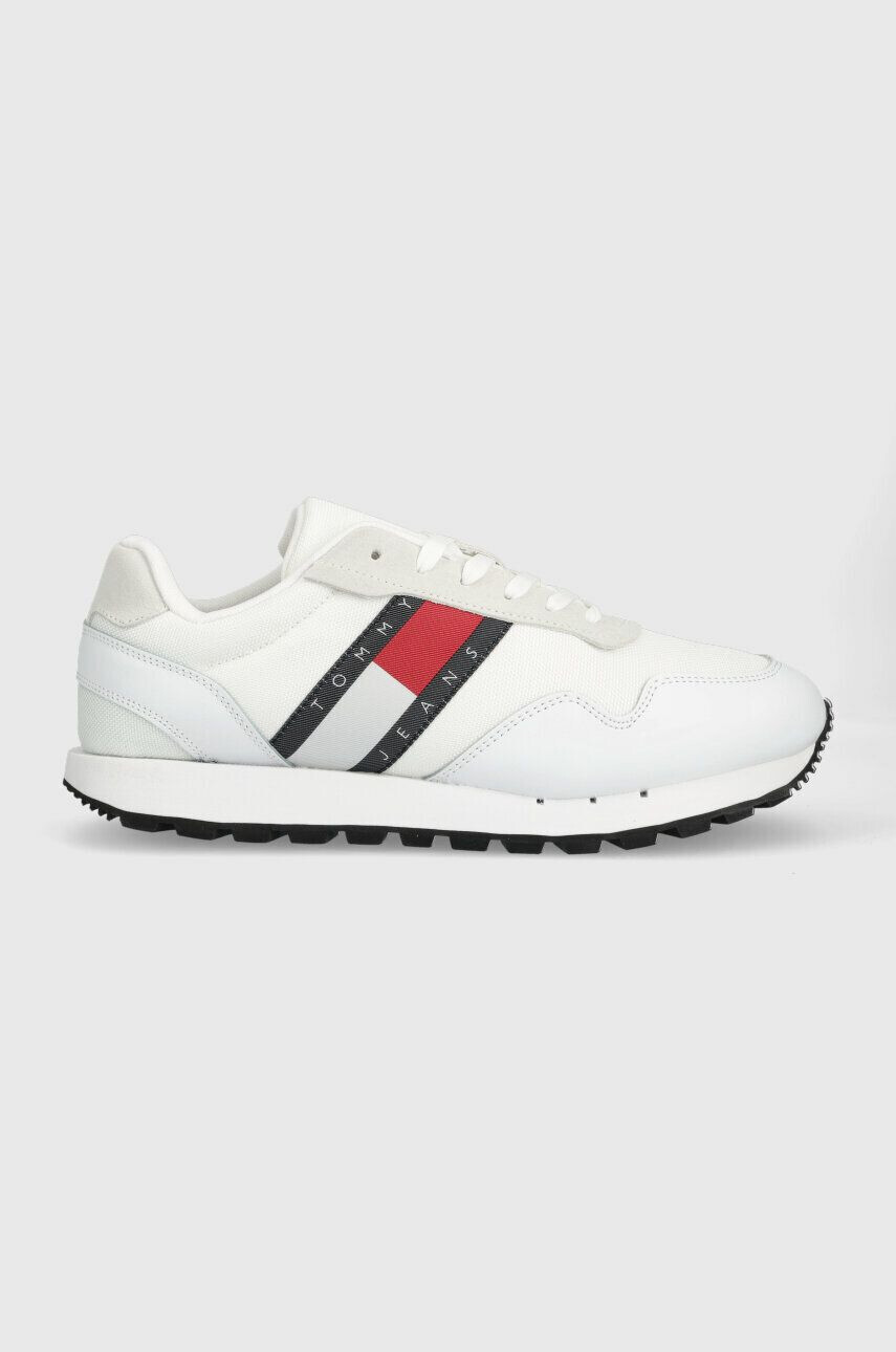 Tommy Jeans sneakers RETRO RUNNER ESS culoarea alb EM0EM01081 - Pled.ro